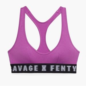 🆕Savage X Fenty Purple/Black Scoop Neck Bralette - Size: S